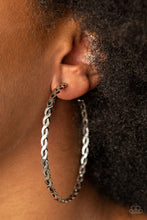 Load image into Gallery viewer, Paparazzi π Infinite Twist - Silver Earrings