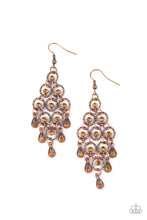 Load image into Gallery viewer, oak-sisters-jewelry-chandelier-cameo-copper-earrings-paparazzi-accessories-by-lisa