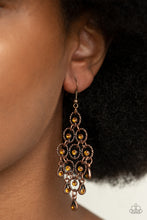 Load image into Gallery viewer, Paparazzi 🔆 Chandelier Cameo - Copper Earrings