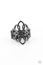 Load image into Gallery viewer, oak-sisters-jewelry-regal-roundabout-black-ring-paparazzi-accessories-by-lisa