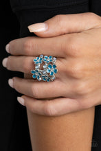 Load image into Gallery viewer, Paparazzi 🔆 Blooming Banquet - Blue Ring
