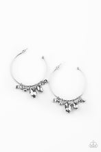 Load image into Gallery viewer, oak-sisters-jewelry-dazzling-downpour-silver-earrings-paparazzi-accessories-by-lisa
