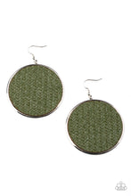 Load image into Gallery viewer, oak-sisters-jewelry-wonderfully-woven-green-earrings-paparazzi-accessories-by-lisa