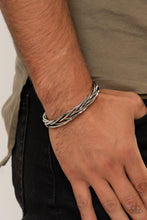 Load image into Gallery viewer, Paparazzi 🔆 Rustic Reveler - Silver Mens Bracelet