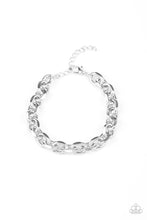 Load image into Gallery viewer, oak-sisters-jewelry-advisory-warning-silver-mens bracelet-paparazzi-accessories-by-lisa