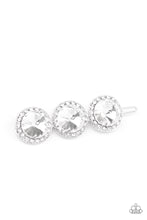 Load image into Gallery viewer, oak-sisters-jewelry-spotlight-it-up-white-hair clip-paparazzi-accessories-by-lisa