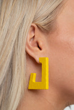 Load image into Gallery viewer, Paparazzi 🔆 The Girl Next OUTDOOR - Yellow Earrings