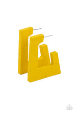 Load image into Gallery viewer, oak-sisters-jewelry-the-girl-next-outdoor-yellow-earrings-paparazzi-accessories-by-lisa