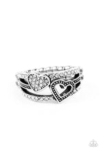 Load image into Gallery viewer, oak-sisters-jewelry-you-make-my-heart-bling-white-ring-paparazzi-accessories-by-lisa