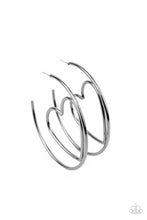 Load image into Gallery viewer, oak-sisters-jewelry-love-at-first-bright-black-earrings-paparazzi-accessories-by-lisa