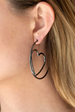 Load image into Gallery viewer, Paparazzi 🔆 Love At First BRIGHT - Black Earrings