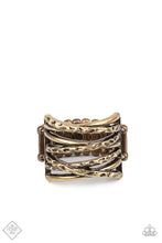 Load image into Gallery viewer, oak-sisters-jewelry-switching-gears-brass-ring-paparazzi-accessories-by-lisa