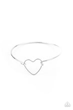 Load image into Gallery viewer, oak-sisters-jewelry-make-yourself-heart-silver-bracelet-paparazzi-accessories-by-lisa