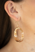 Load image into Gallery viewer, Paparazzi π Urban-Spun - Gold Earrings