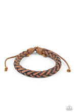 Load image into Gallery viewer, oak-sisters-jewelry-homespun-comfort-brown-bracelet-paparazzi-accessories-by-lisa