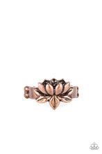 Load image into Gallery viewer, oak-sisters-jewelry-lotus-crowns-copper-ring-paparazzi-accessories-by-lisa