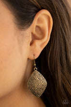 Load image into Gallery viewer, Paparazzi 🔆 Flauntable Florals - Brass Earrings