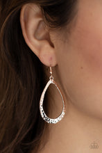 Load image into Gallery viewer, Paparazzi 🔆 BEVEL-headed Brilliance - Rose Gold Earrings