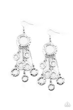 Load image into Gallery viewer, oak-sisters-jewelry-right-under-your-noise-silver-earrings-paparazzi-accessories-by-lisa