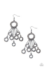 Load image into Gallery viewer, oak-sisters-jewelry-right-under-your-noise-black-earrings-paparazzi-accessories-by-lisa