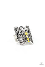 Load image into Gallery viewer, oak-sisters-jewelry-butterfly-bling-yellow-ring-paparazzi-accessories-by-lisa