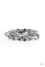 Load image into Gallery viewer, oak-sisters-jewelry-fashionably-faceted-black-bracelet-paparazzi-accessories-by-lisa