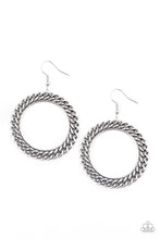 Load image into Gallery viewer, oak-sisters-jewelry-above-the-rims-silver-earrings-paparazzi-accessories-by-lisa