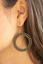 Load image into Gallery viewer, Paparazzi 🔆 Above The RIMS - Brass Earrings