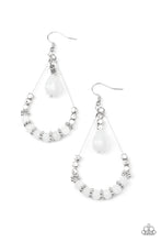 Load image into Gallery viewer, oak-sisters-jewelry-lovely-lucidity-white-earrings-paparazzi-accessories-by-lisa