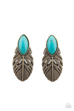Load image into Gallery viewer, oak-sisters-jewelry-rural-roadrunner-brass-post earrings-paparazzi-accessories-by-lisa