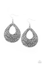 Load image into Gallery viewer, oak-sisters-jewelry-flirtatiously-flourishing-silver-earrings-paparazzi-accessories-by-lisa