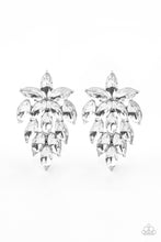 Load image into Gallery viewer, oak-sisters-jewelry-they-see-me-glowin-white-post earrings-paparazzi-accessories-by-lisa
