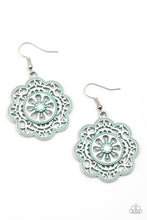 Load image into Gallery viewer, oak-sisters-jewelry-western-mandalas-blue-earrings-paparazzi-accessories-by-lisa