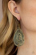 Load image into Gallery viewer, Paparazzi 🔆 Rural Ripples - Brass Earrings