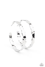 Load image into Gallery viewer, oak-sisters-jewelry-exhilarated-edge-silver-earrings-paparazzi-accessories-by-lisa