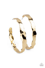 Load image into Gallery viewer, oak-sisters-jewelry-exhilarated-edge-gold-earrings-paparazzi-accessories-by-lisa