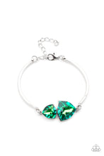 Load image into Gallery viewer, oak-sisters-jewelry-deep-space-shimmer-green-bracelet-paparazzi-accessories-by-lisa