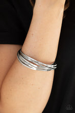 Load image into Gallery viewer, Paparazzi 🔆 Trending in Tread - Silver Bracelet