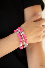 Load image into Gallery viewer, Paparazzi 🔆 Desert Verbena - Pink Bracelet