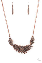 Load image into Gallery viewer, oak-sisters-jewelry-queen-of-the-quill-copper-necklace-paparazzi-accessories-by-lisa