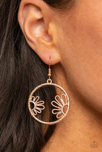 Load image into Gallery viewer, Paparazzi 🔆 Demurely Daisy - Rose Gold Earrings