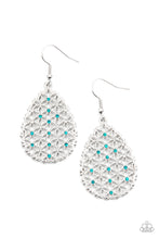 Load image into Gallery viewer, oak-sisters-jewelry-glorious-gardens-blue-earrings-paparazzi-accessories-by-lisa
