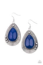 Load image into Gallery viewer, oak-sisters-jewelry-western-fantasy-blue-earrings-paparazzi-accessories-by-lisa