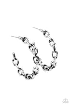 Load image into Gallery viewer, oak-sisters-jewelry-stronger-together-silver-earrings-paparazzi-accessories-by-lisa