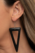 Load image into Gallery viewer, Paparazzi 🔆 Bermuda Backpacker - Black Earrings