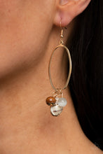 Load image into Gallery viewer, Paparazzi 🔆 Golden Grotto - White Earrings