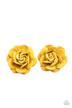 Load image into Gallery viewer, oak-sisters-jewelry-best-of-buds-yellow-hair clip-paparazzi-accessories-by-lisa