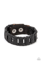 Load image into Gallery viewer, oak-sisters-jewelry-knocked-for-a-loop-black-bracelet-paparazzi-accessories-by-lisa