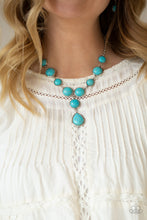 Load image into Gallery viewer, Paparazzi π Terrestrial Trailblazer - Blue Necklace