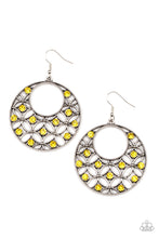 Load image into Gallery viewer, oak-sisters-jewelry-garden-garnish-yellow-earrings-paparazzi-accessories-by-lisa